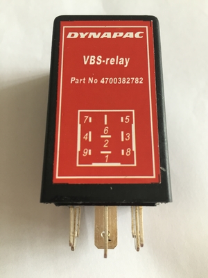 อะไหล่ลูกกลิ้ง Dynapac 382782 4700382782 รีเลย์ VBS สำหรับ Dynapac CA152 CA251 CC102 CC232 CC412 CC422 CC722 CC900 Roller