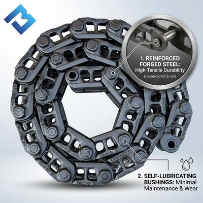 PM620 Milling Machine Track Chain 383-4239 20 Link Undercarriage Assembly 90kg Replacement