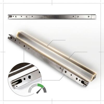 AB500 2003833 2003834 2003835 2003836 Tamper Bar 1.25m สวมทน Screed Tamping Bar สำหรับเครื่องปูยางมะตอย